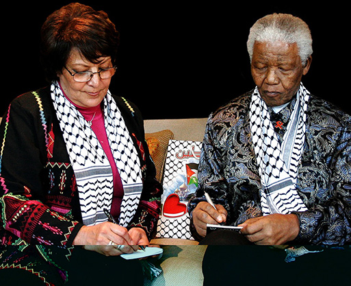 Leila Khaled and Nelson Mandela